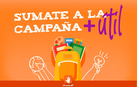 ¡Campaña + útil ✏️🧡!