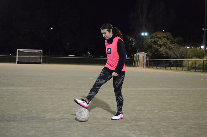 Entrenadora por un rato