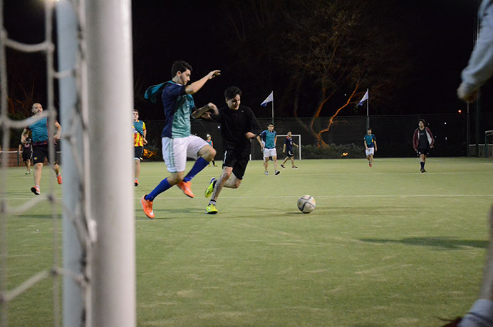 Noche de juego de fútbol