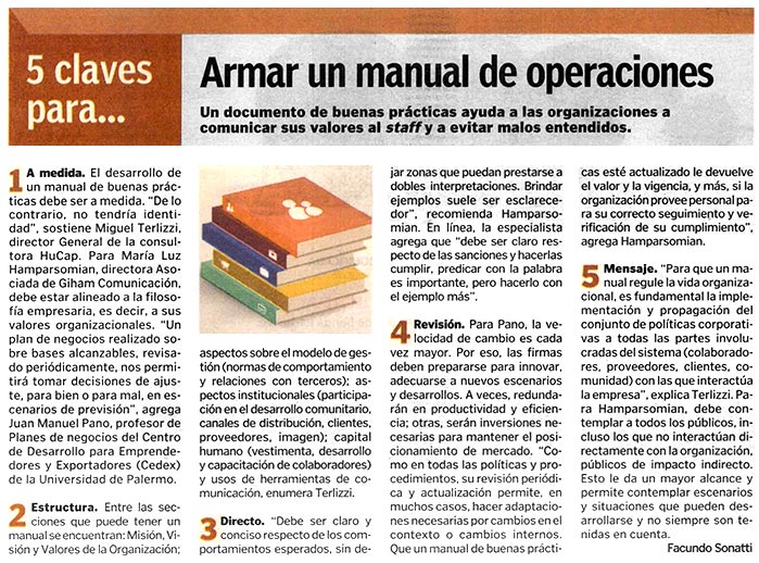 Armar un manual de operaciones  Facultad de Ciencias 