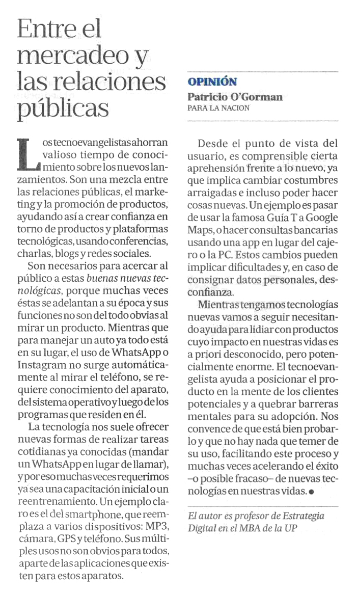 Entre el mercadeo y las relaciones públicas  Facultad de 