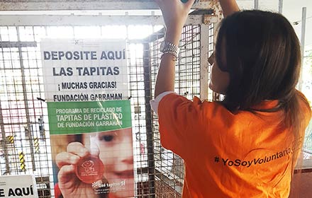 Donación de tapitas