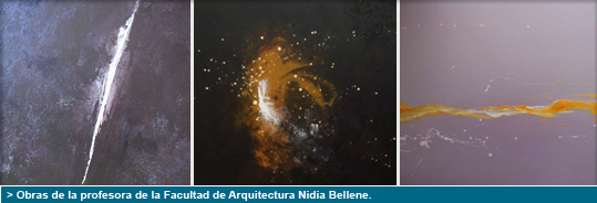 Profesora de la UP expone sus pinturas