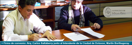 Convenio entre la UP y la Municipalidad de Dolavon (Chubut)