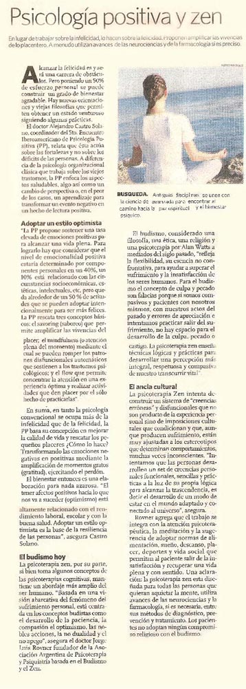 Psicología positiva y zen