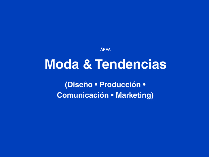 Area Moda y Tendencias