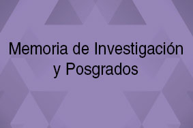 Memoria de Investigación y Posgrados