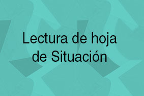 Lectura de hoja de Situación
