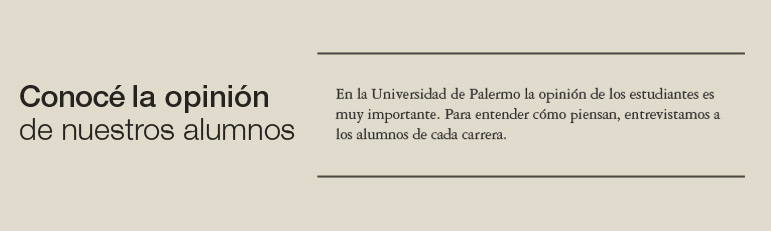 Alumnos de la Universidad de Palermo