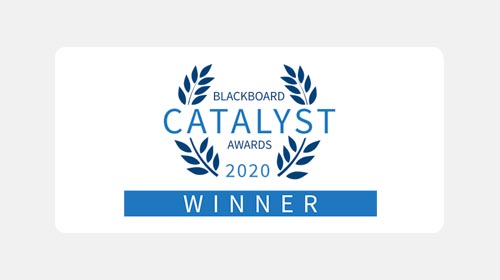 Ganadora del premio Blackboard Catalyst Awards 2020 en la categoría Teaching and Learning